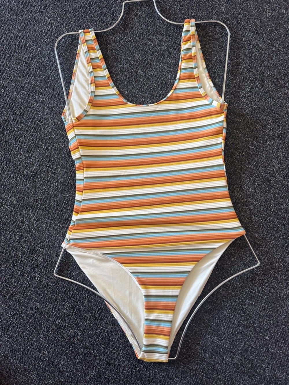 Striped Multicolor One-Piece Swimsuit
